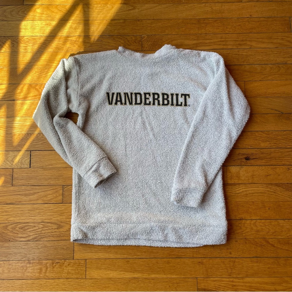 Vintage Woolly Threads Vanderbilt Vandy Terry Mock neck Sweater Size Small